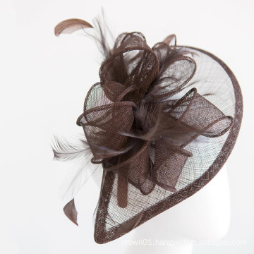 The Kenni Fascinator Mocha Brown Fascinator For Ladies Womens Tea Party Church Derby Fancy British Royal Hat